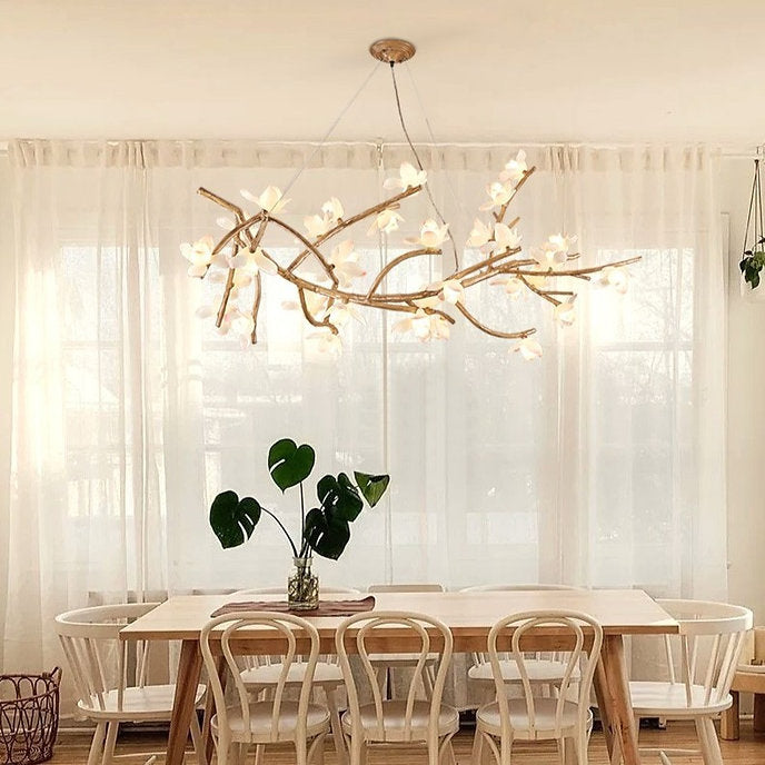 LED Lotus & Branches Design Modern Pendant Light
