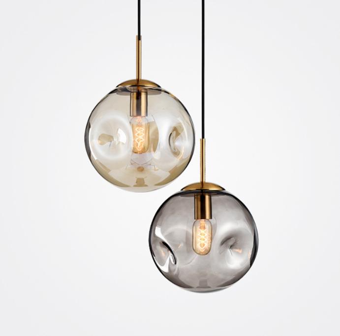 LED New Modern Glass Sphere  Pendant Light