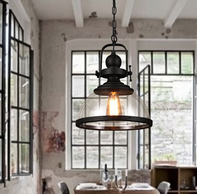 View of LED Loft American Industrial Pendant Light – Lightingshop