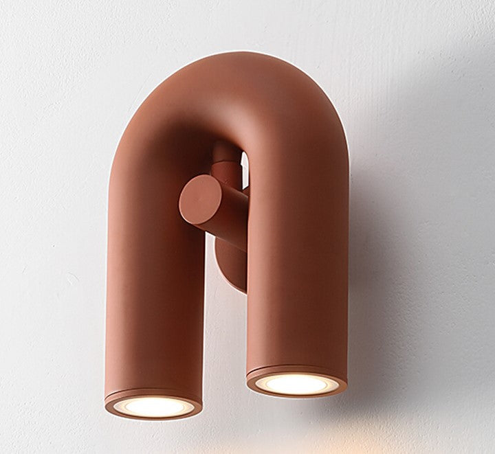 Isaksson Modern Inverted U-Loop Pipe Wall Lamp