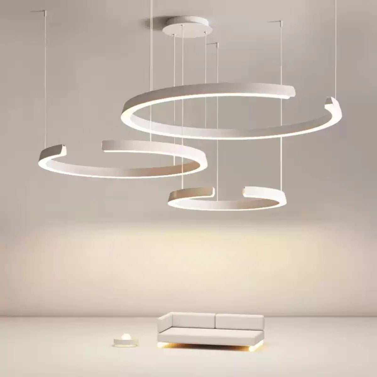 Viona Sculpted Broken Ring Pendant Light