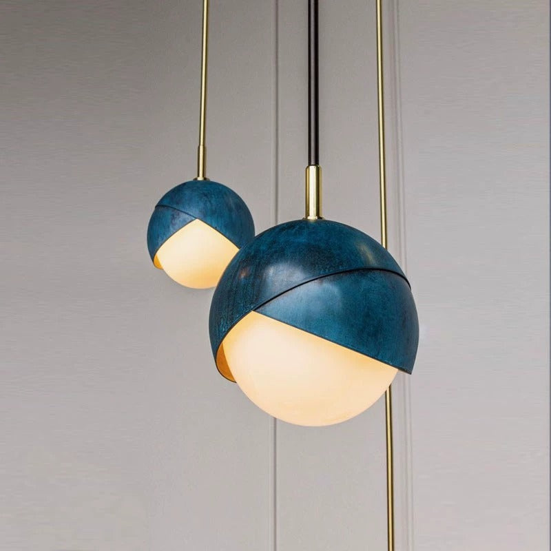 Averin Dual-Tone Globe Pendant Light