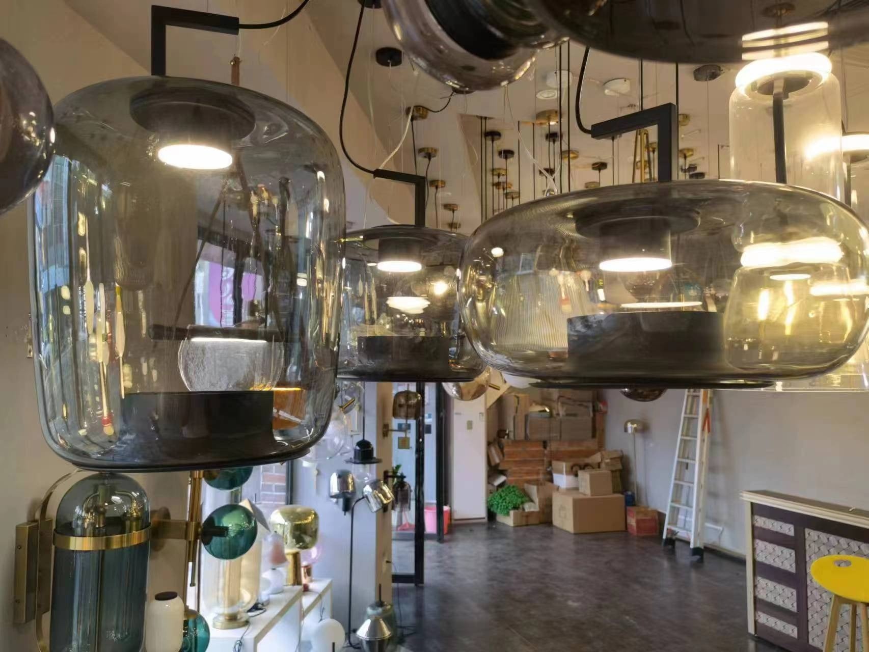 Goodoya Glass Dome Pendant Light