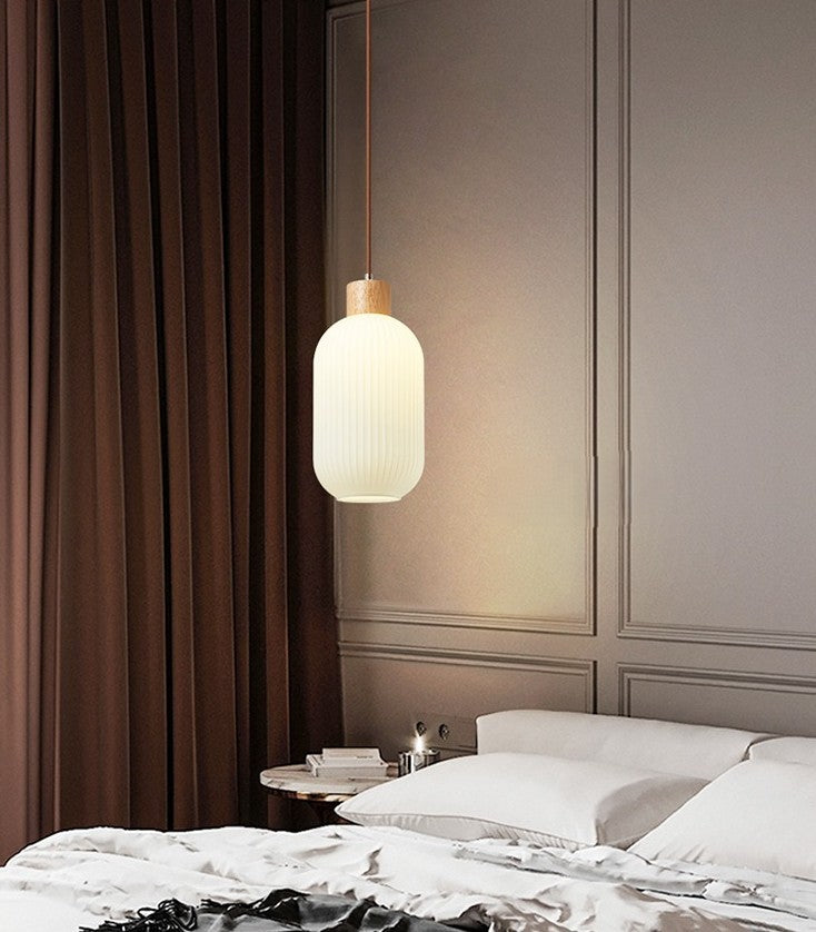 Durelle Ribbed Glass Pendant Light
