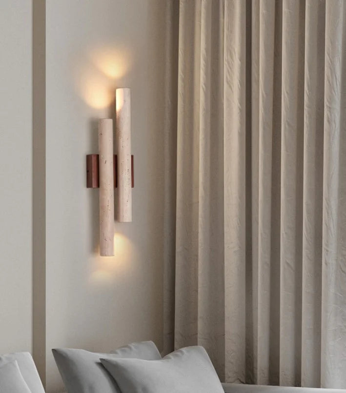 LED Brown Stone Wall Light