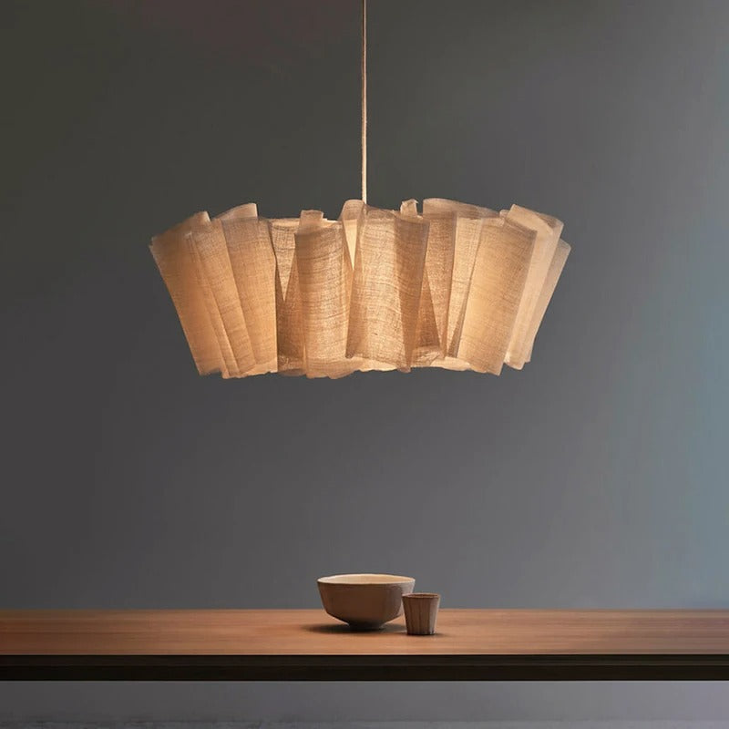 Herleifr Folded Pleats Organic Nature Pendant Lamp