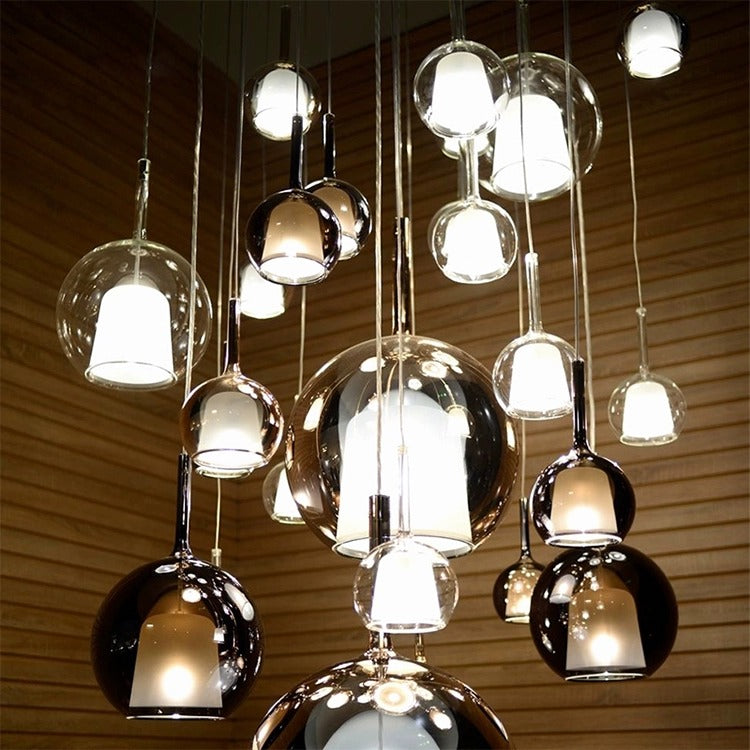 Suuprenno Glowing Water Droplets Pendant Light