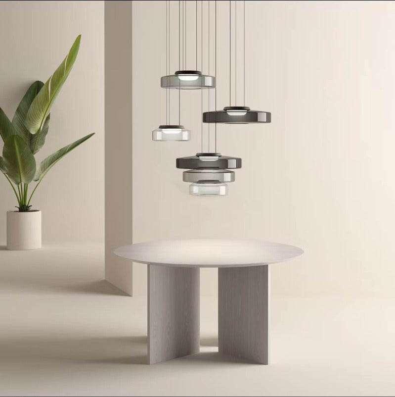 Averin Futuristic Mist Ring Pendant Light