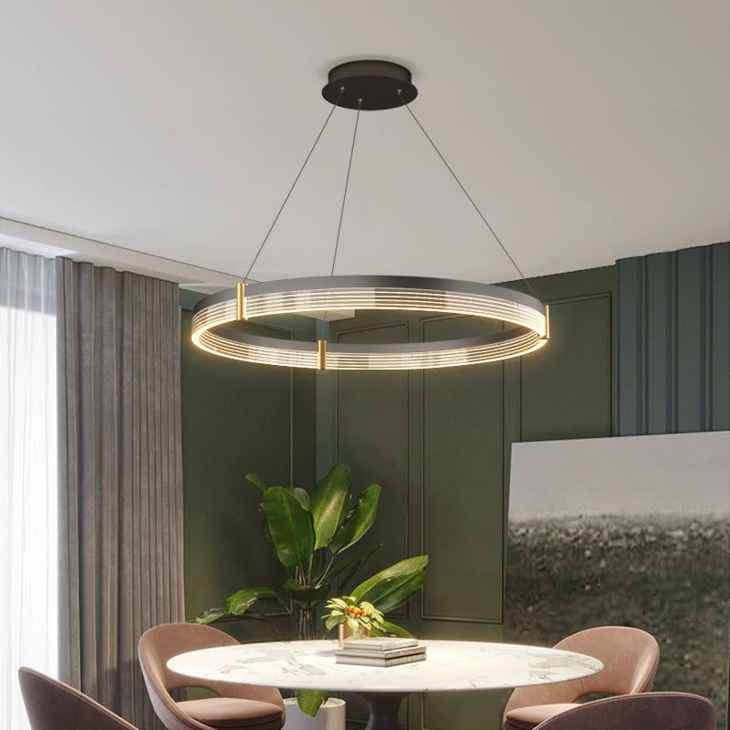 Sigrid Halo Tiered Ring Pendant Light