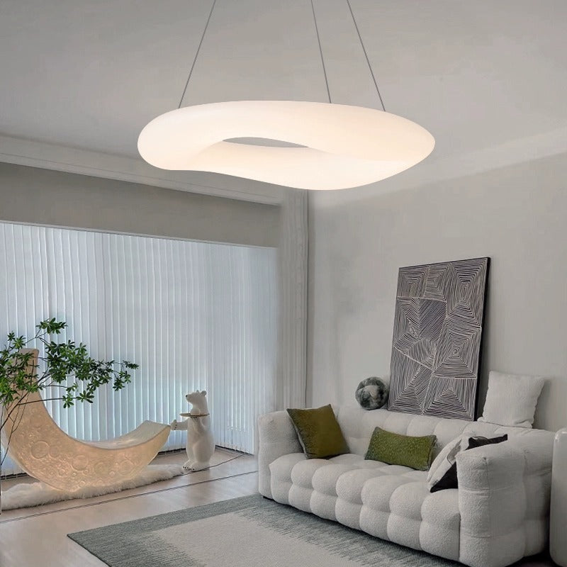 Cadurie Modern Organic Flow Ring Pendant Light