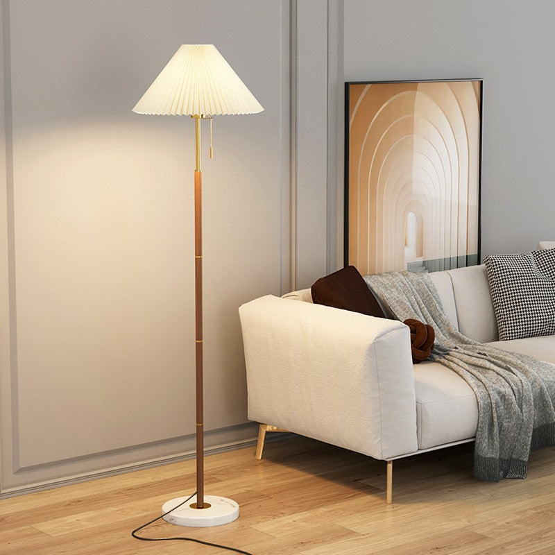 Tavira Pleated Cone Floor Lamp