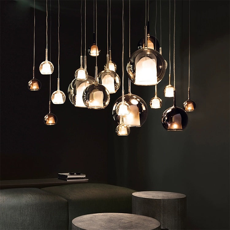 Suuprenno Glowing Water Droplets Pendant Light
