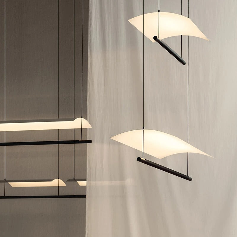 Eyvindur Linear Line And Thin Sheet Pendant Lamp