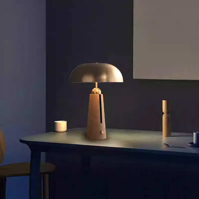Thyra Dome-Top Sculptural Table Lamp