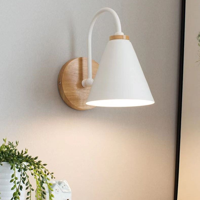 Malrik Scandinavian Cone Curve Wall Light
