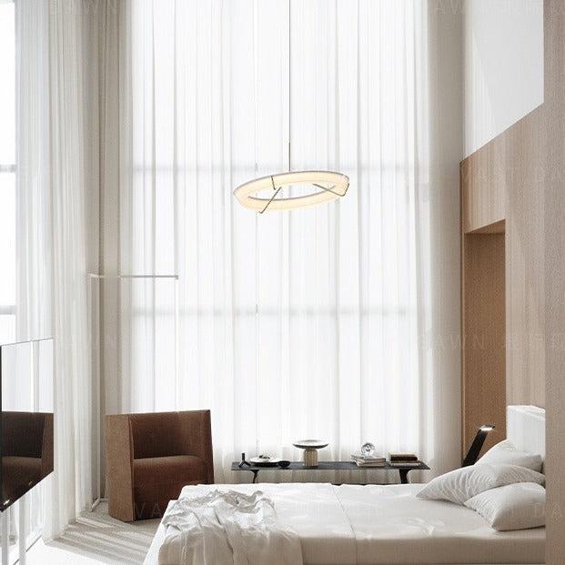 Vigga Suspended Sculptural Ring Pendant Light