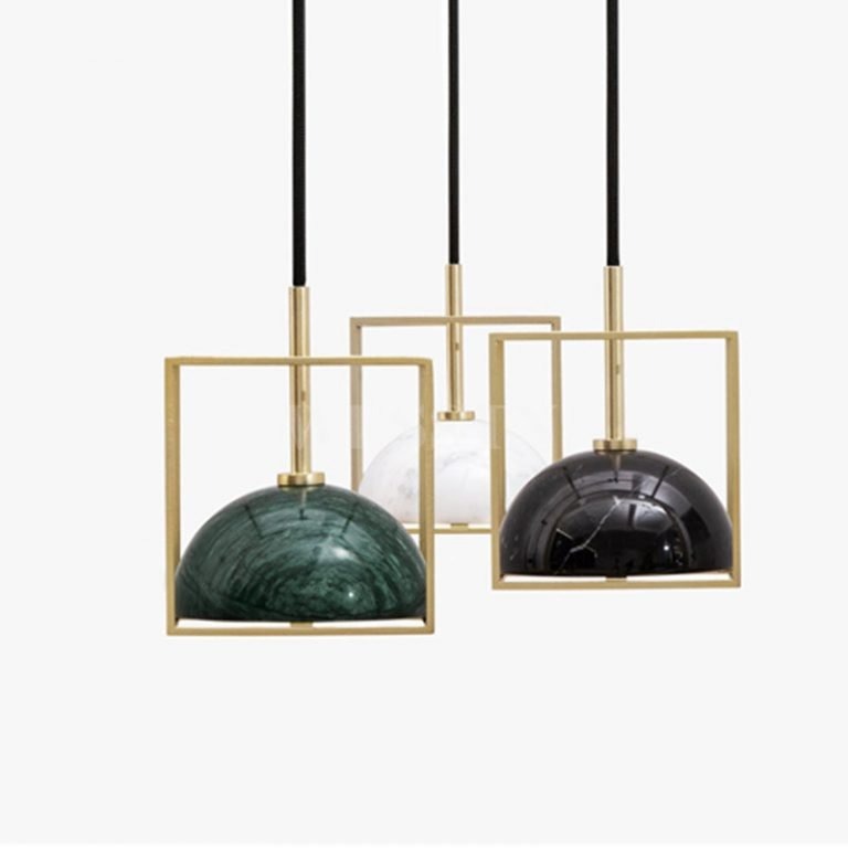 Cuubisor Modern Marble Cube Rules Pendant Lamp