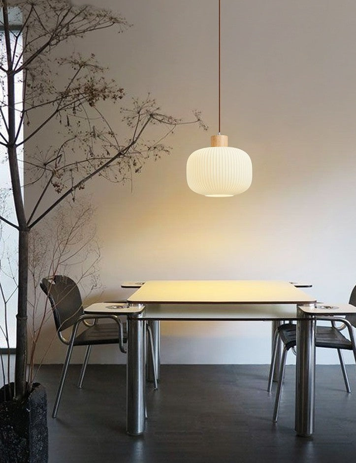 Durelle Ribbed Glass Pendant Light
