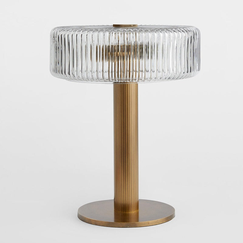 Veyric Ribbed Drum Table Lamp