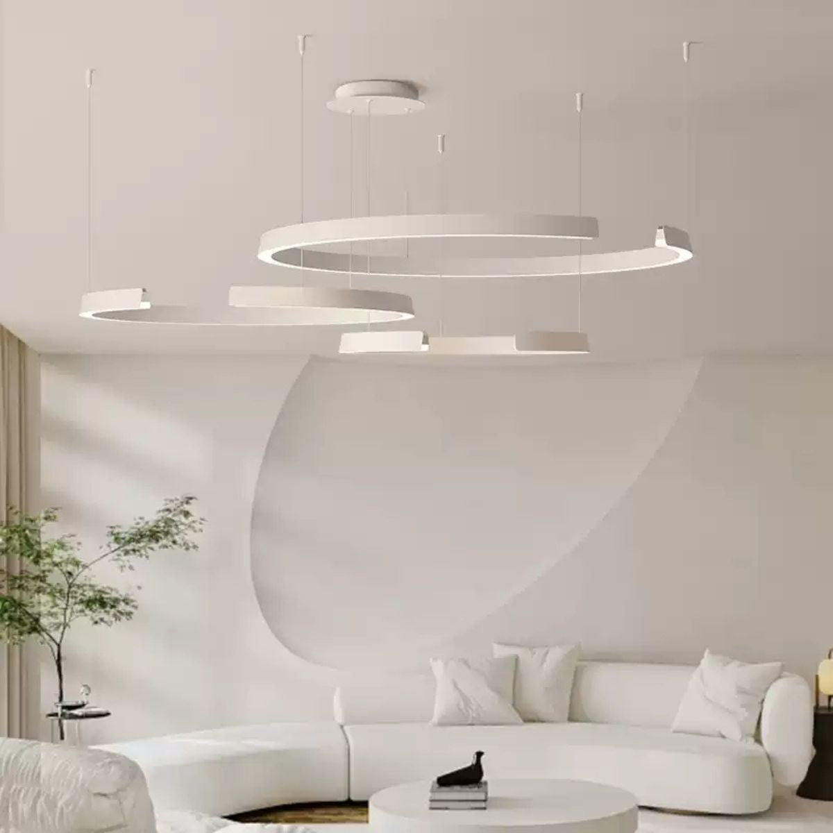 Viona Sculpted Broken Ring Pendant Light