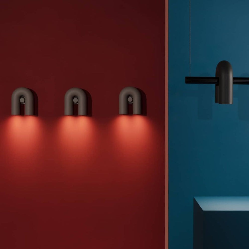 Isaksson Modern Inverted U-Loop Pipe Wall Lamp