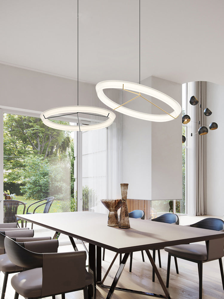 Vigga Suspended Sculptural Ring Pendant Light