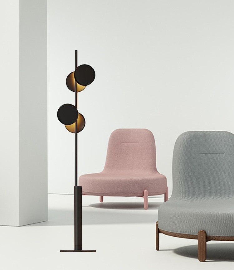 Zerith Eclipse Disc Floor Lamp
