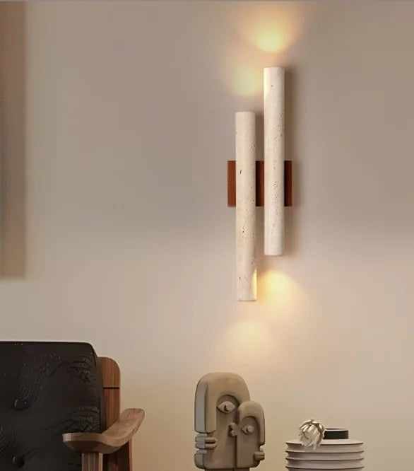 LED Brown Stone Wall Light
