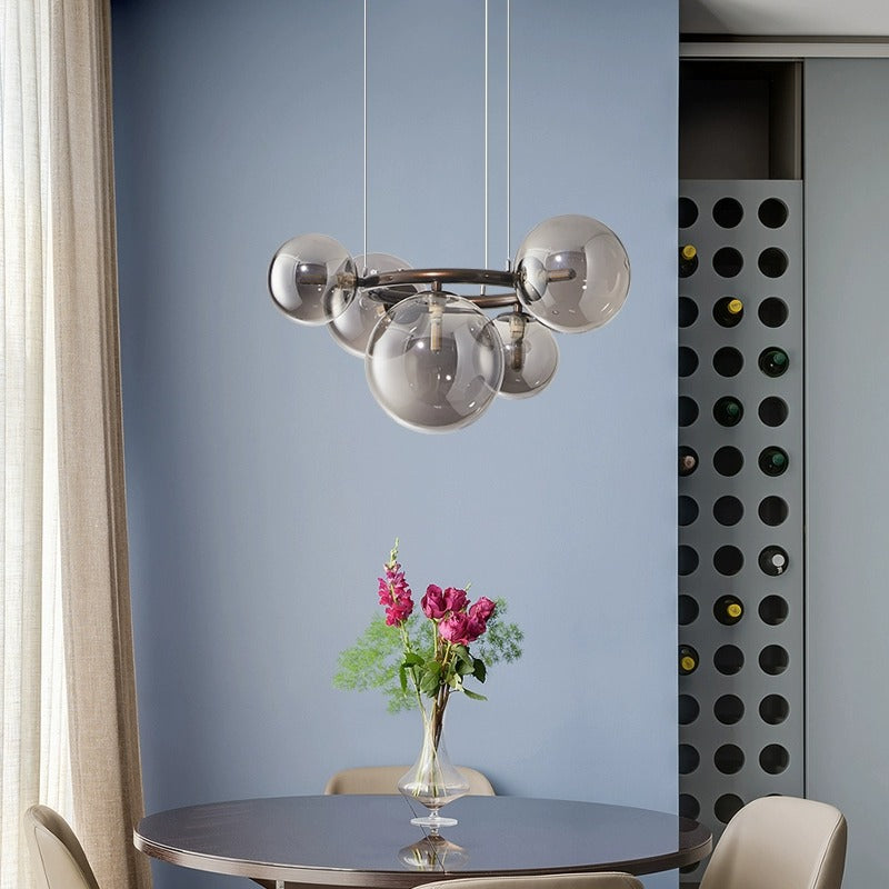 Rynlor Modern Nordic Mist Orbit Chandelier Light