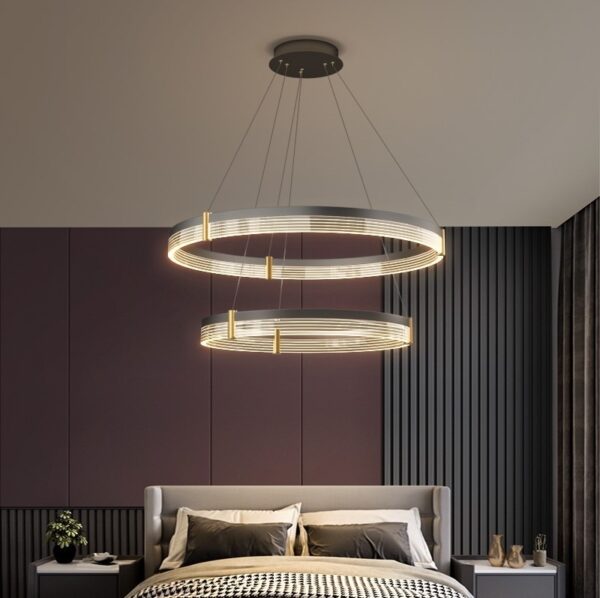 Sigrid Halo Tiered Ring Pendant Light