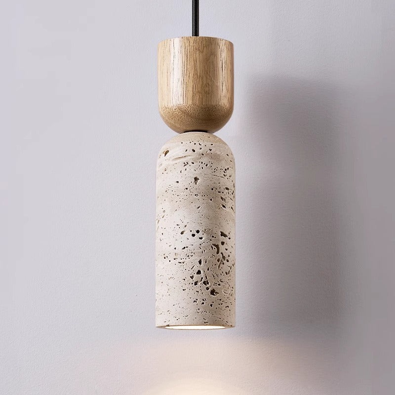 Caelun Stone Cylinder Pendant Light