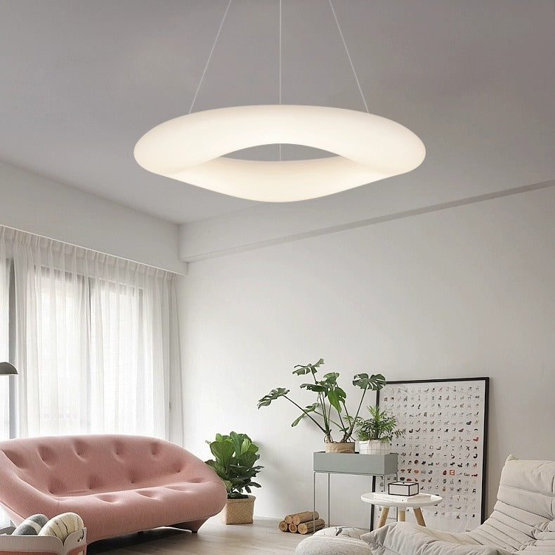 Cadurie Modern Organic Flow Ring Pendant Light