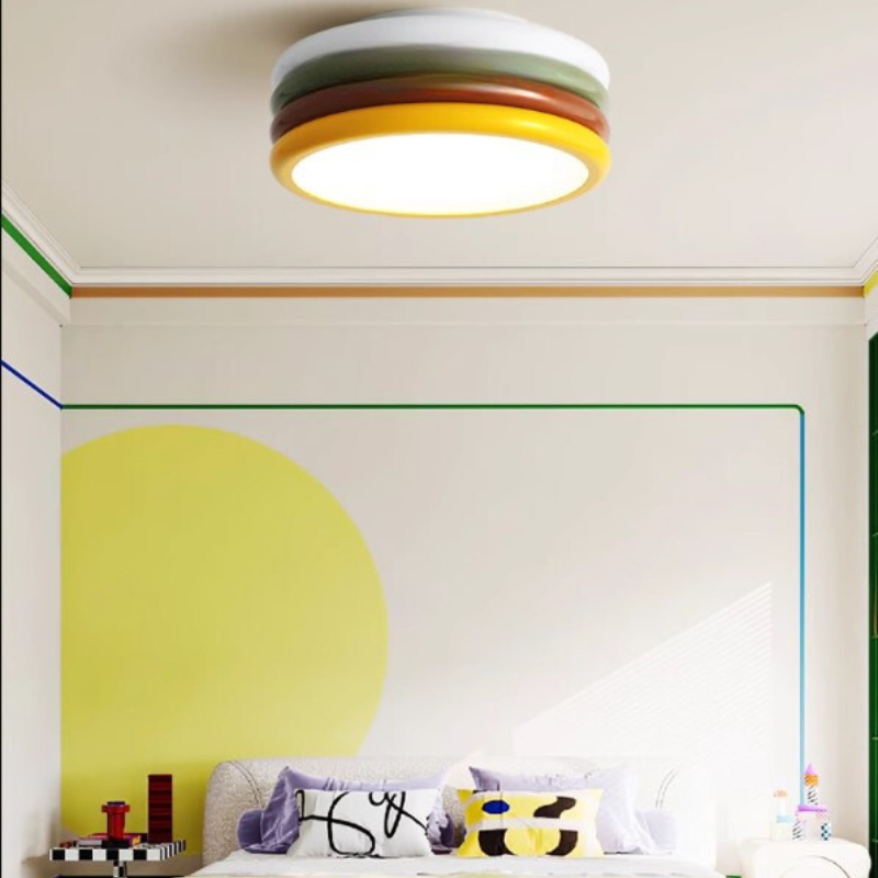 Yupizza Modern Colourful Ring Stacks Ceiling Lamp