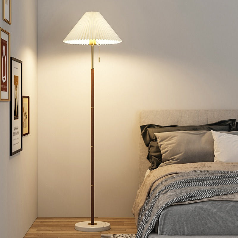 Tavira Pleated Cone Floor Lamp