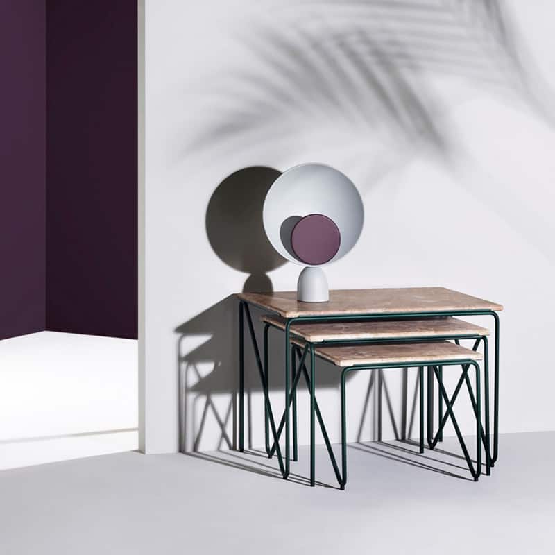 BIRGITTA Minimalist Twin Circle Table Lamp