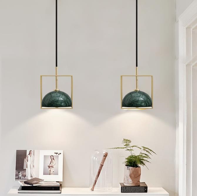 Cuubisor Modern Marble Cube Rules Pendant Lamp