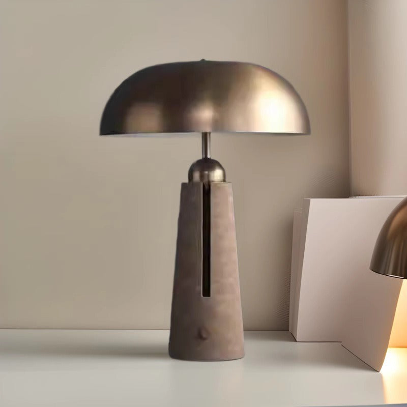 Thyra Dome-Top Sculptural Table Lamp