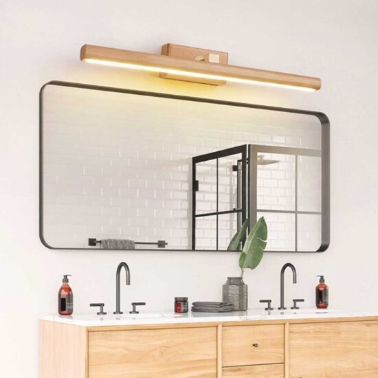 Brynjulf Scandinavian Rotating Bar Wooden Wall Lamp