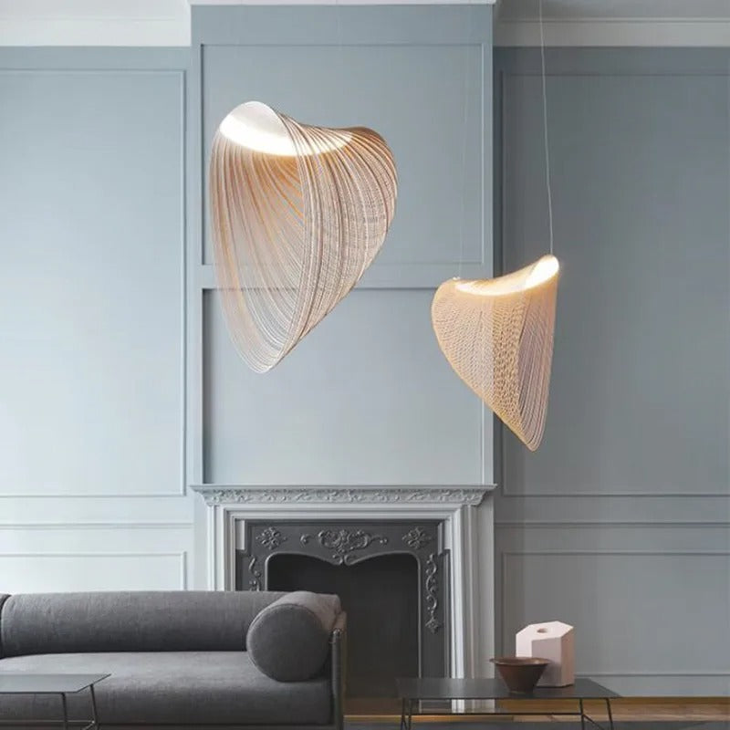 Wabi-Sabi  Wavy Loops Pendant Lamp