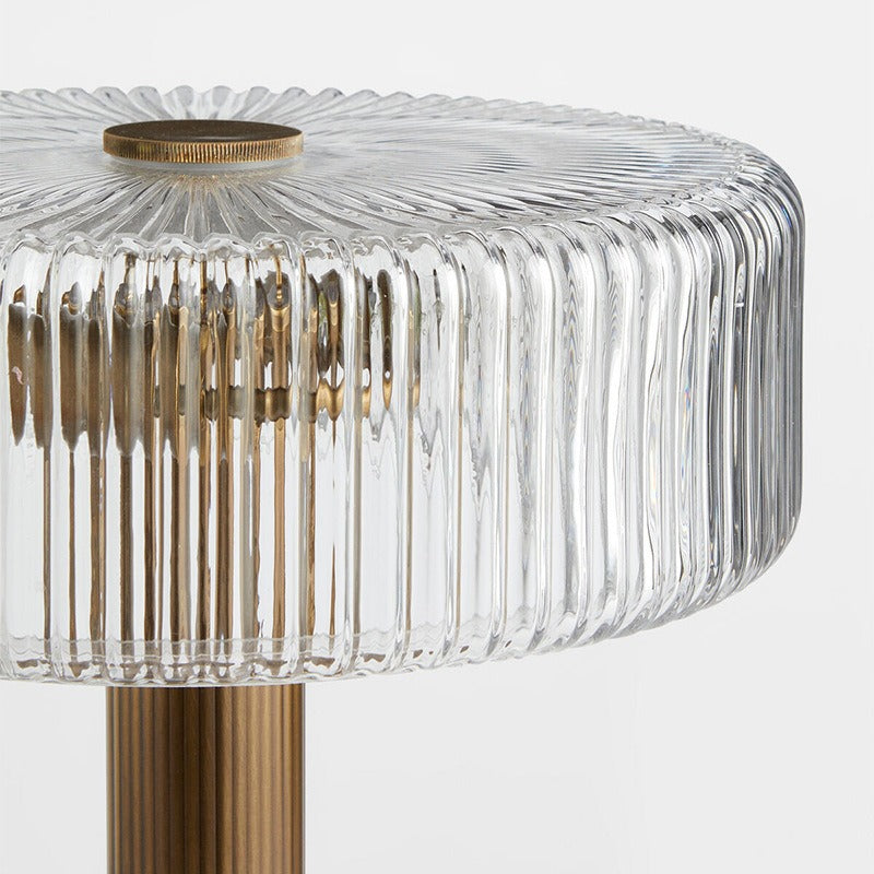 Veyric Ribbed Drum Table Lamp