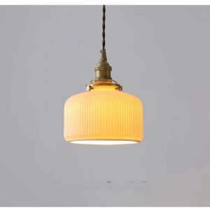 Elvryn Ceramic Rib Pendant Light