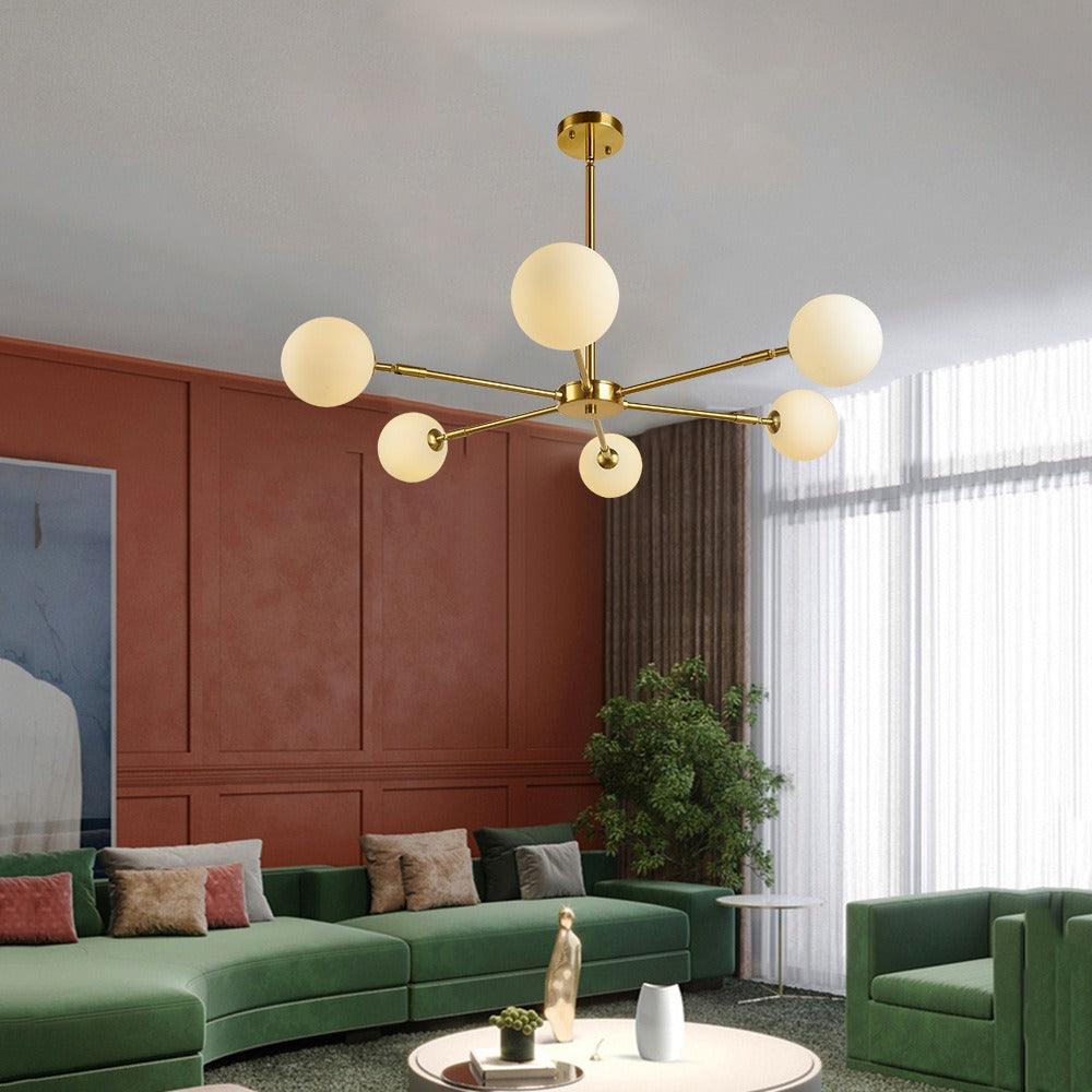 Zelvorn Brass Stellar Orbit Pendant Light