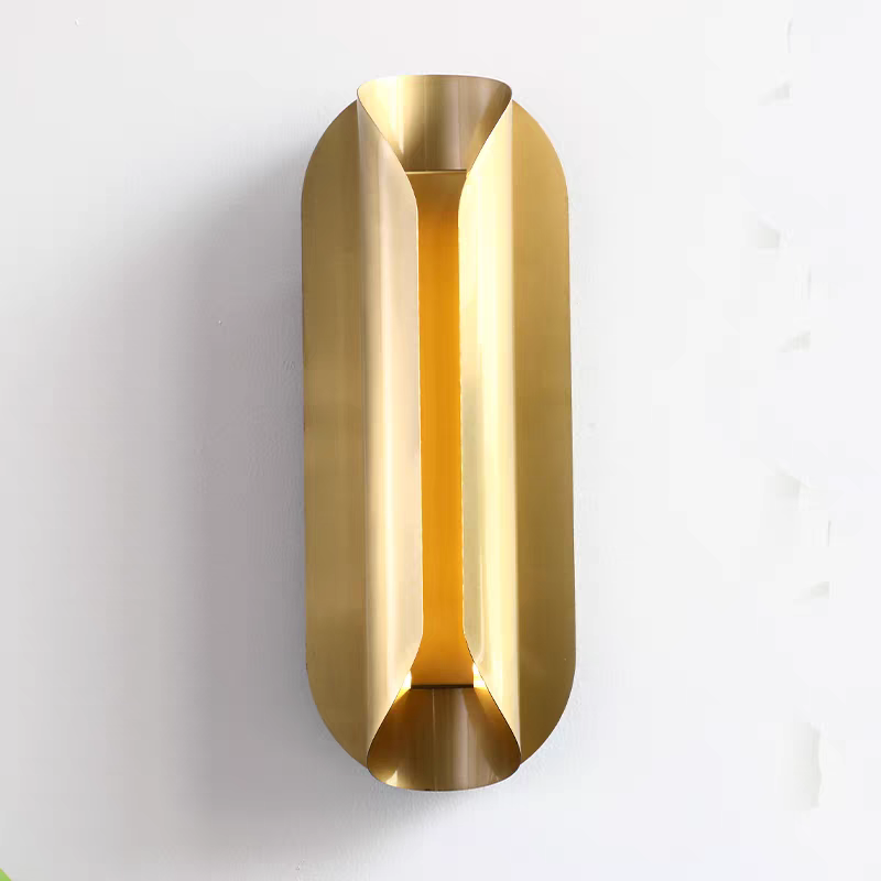 Prusunna Modern Sleek Folds Wall Light