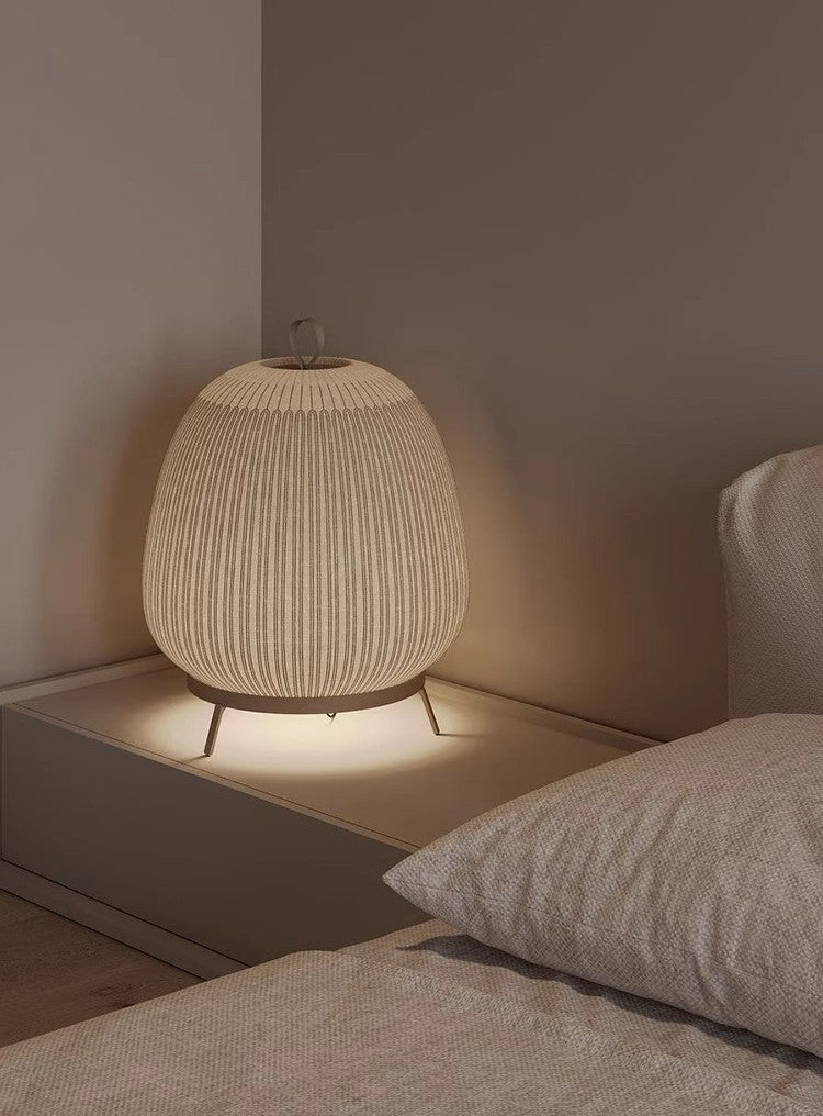 Hinnori Knitted Fabric Shade Floor Lamp
