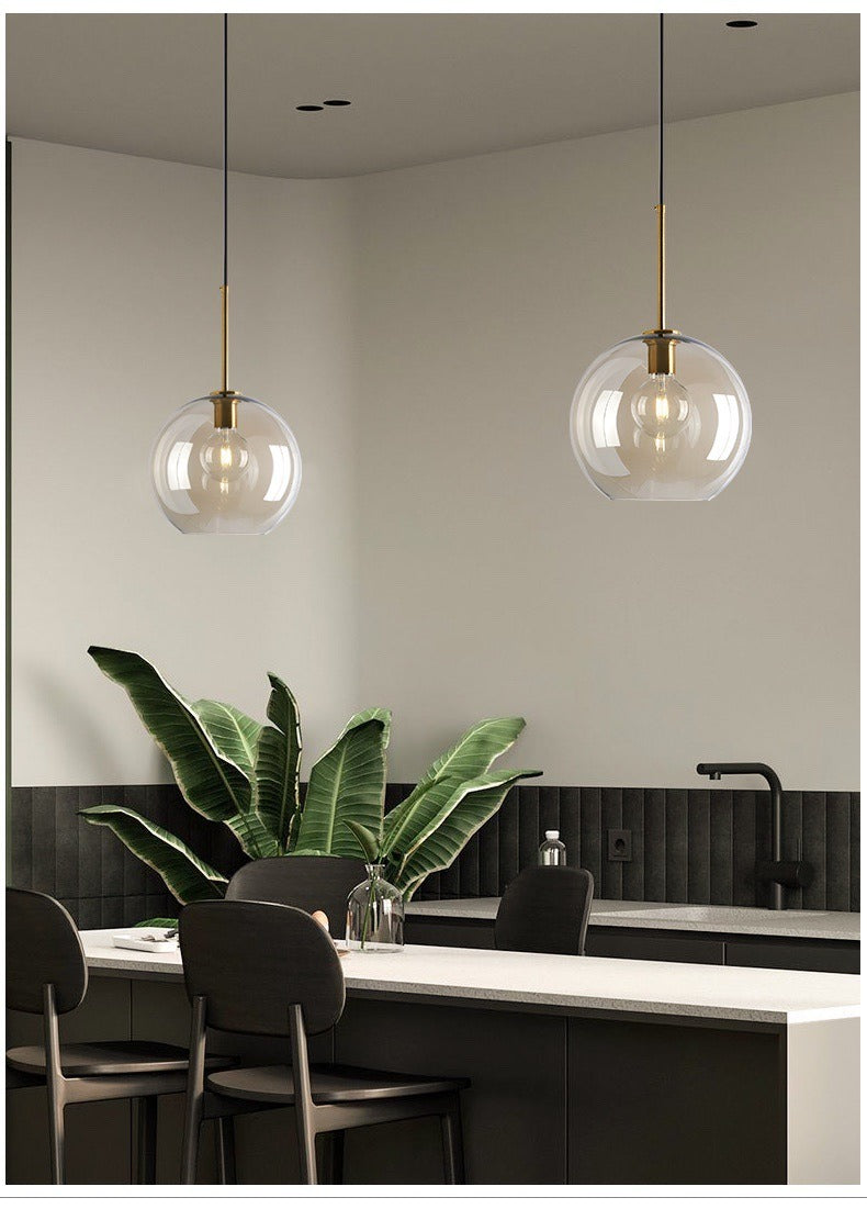 Orvex Brass Bubble Pendant Light
