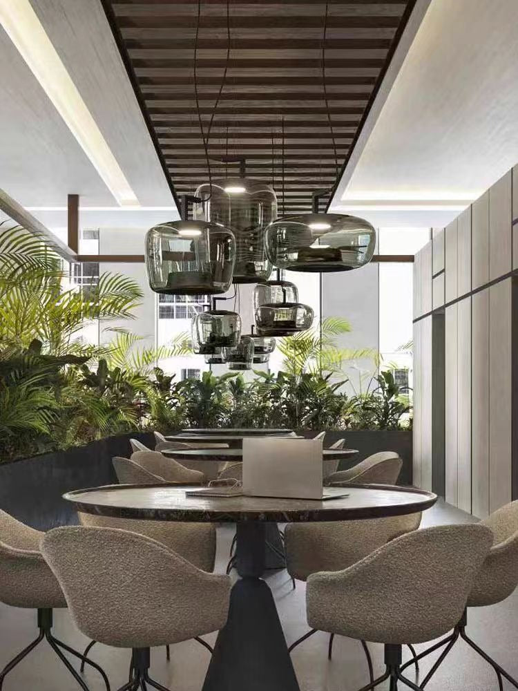 Goodoya Glass Dome Pendant Light