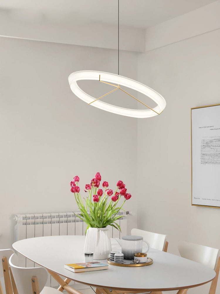 Vigga Suspended Sculptural Ring Pendant Light