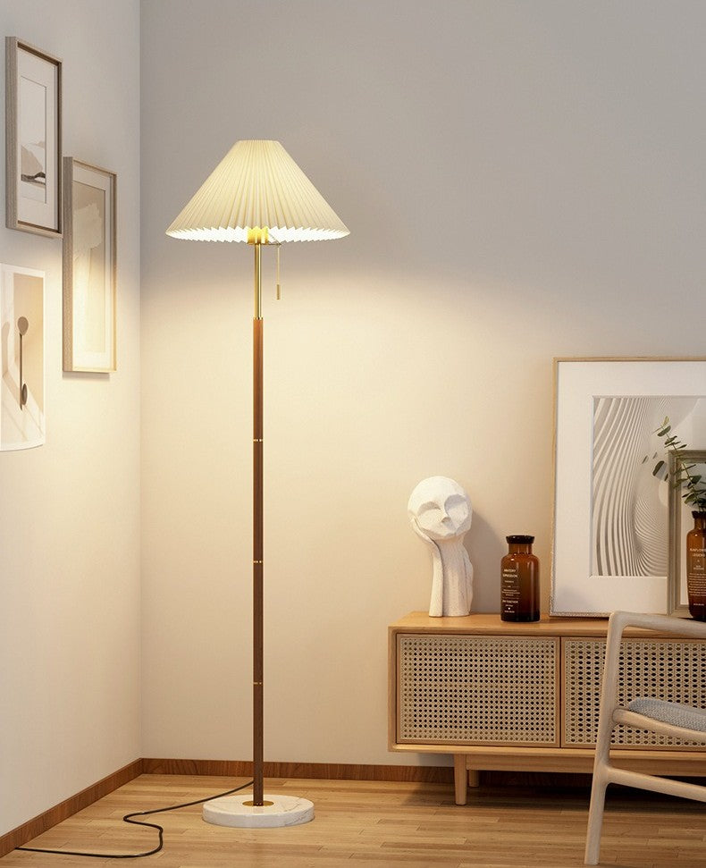 Tavira Pleated Cone Floor Lamp