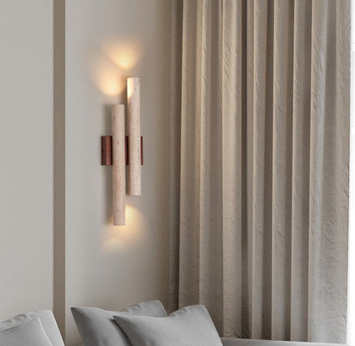 LED Brown Stone Wall Light