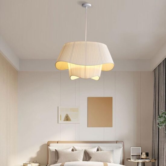 Somerled Smooth Pleated Cloth Pendant Lamp